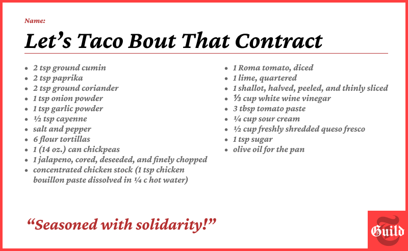 Let's Taco Bout That Contract